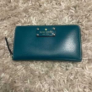 Kate spade teal wallet